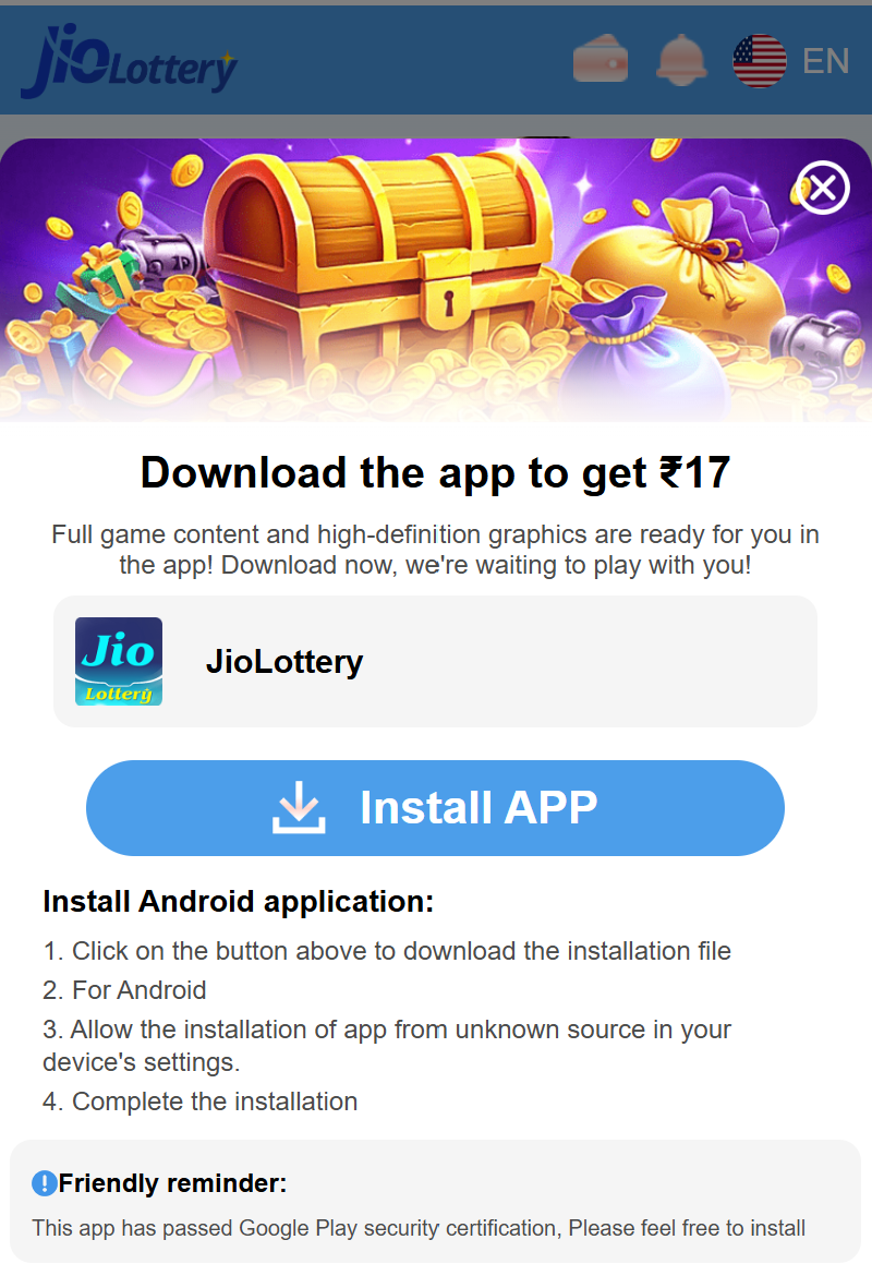 Jio Lottery App Download